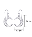 Guidance of the Crescent Moon Dangle Earrings view 2