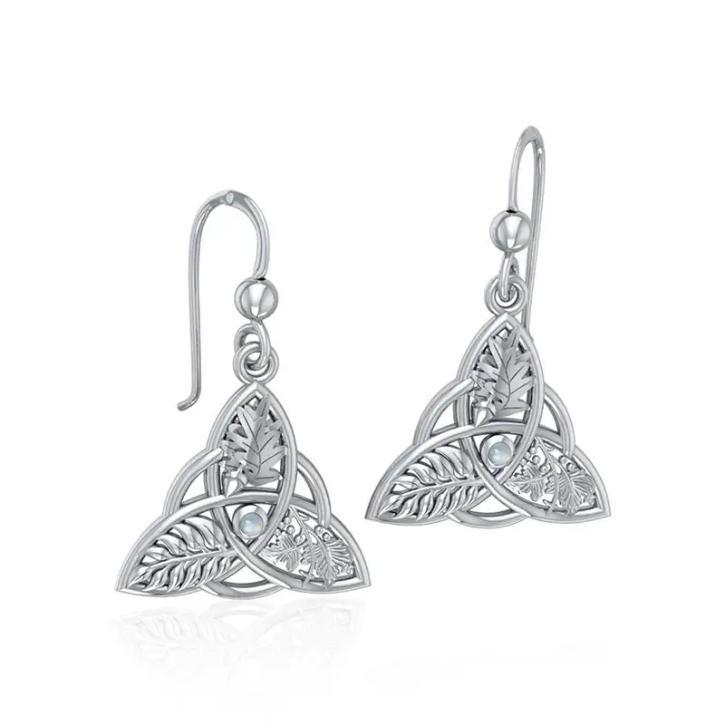 Traditional Celtic Earrings in Silver, Gold, Emerald & Pewter| Irish ...