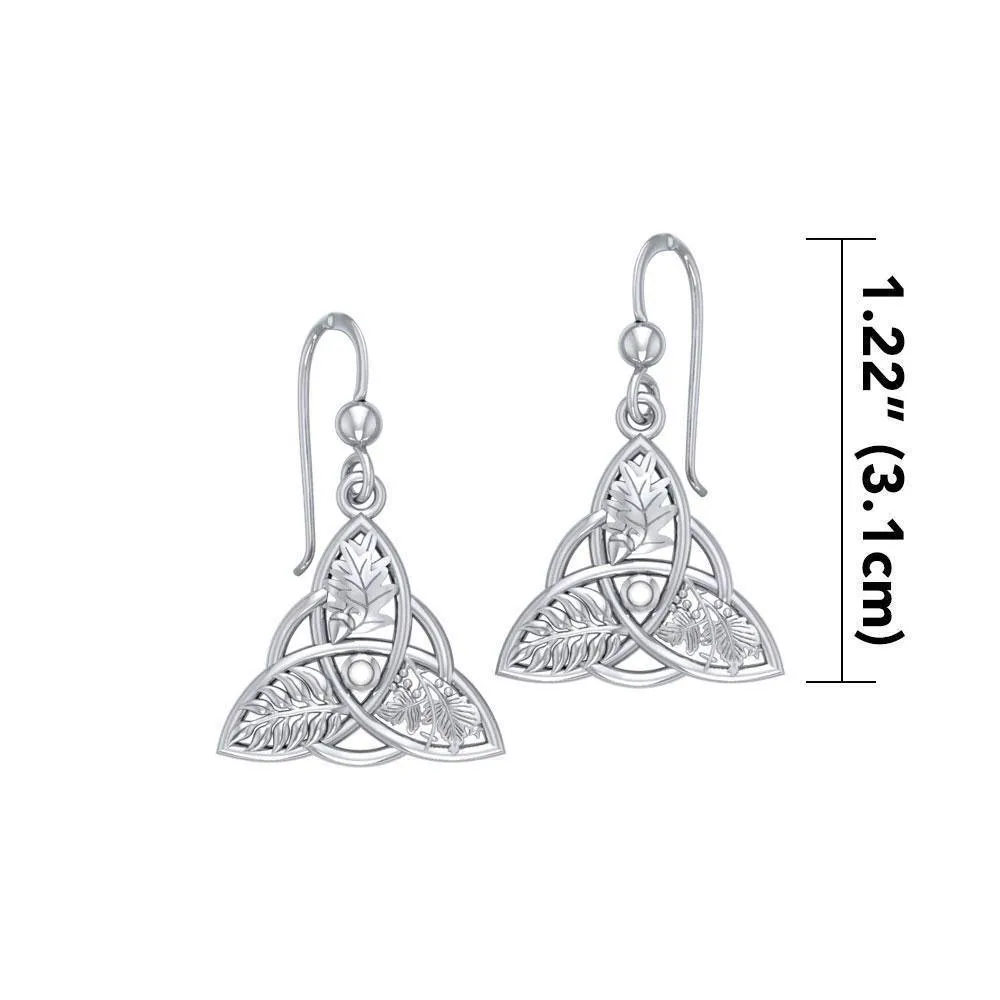 J13766S Oak Ash Thorn Earrings Measure Gaelsong