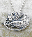 Da Vinci's Cat Pendant of Sterling Silver Lifestyle Gaelsong