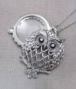 Magnifier Pendant Owl Collage Gaelsong