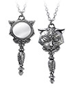 Divine Cat Mirror Pewter Pendant 1 Gaelsong
