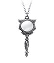 Divine Cat Mirror Pewter Pendant 2 Gaelsong