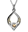 Endless Love Claddagh Pendant Gaelsong