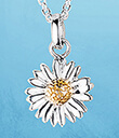 Daisy Pendant Sterling Silver Gaelsong