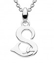 Celtic Initials Pendant Decorated With a Flourish of Knotwork Made of Sterling Silver Letter S Gaelsong
