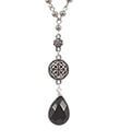 Drop of Black Necklet on White Background Gaelsong