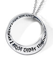 I Arise Today Pendant of Sterling SIlver on White Background Gaelsong