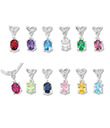 One Birthstone Knot Pendant and Chain All Pendants Gaelsong