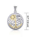 Sun and Moon Celtic Pendant  view 3