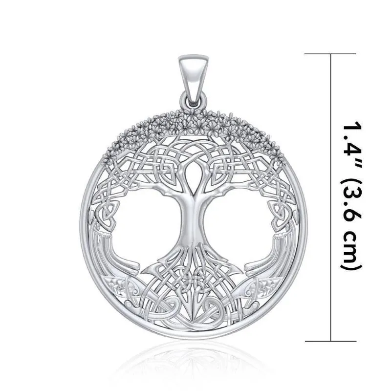 J24330S Tree of Life Celtic Knot Pendant MeasureGaelsong