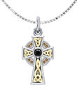 Trinity Knot Celtic Cross Pendant view 1