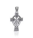 Claddagh Celtic Cross Pendant view 2