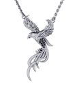 Silver Mythical Phoenix Pendant view 1