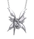 Bashful Fairy Silver Pendant