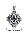 Celtic Knotwork Cross Necklace with Chain view 2
