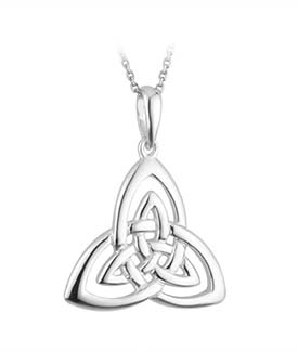 Interlocked Trinity Knot Pendant