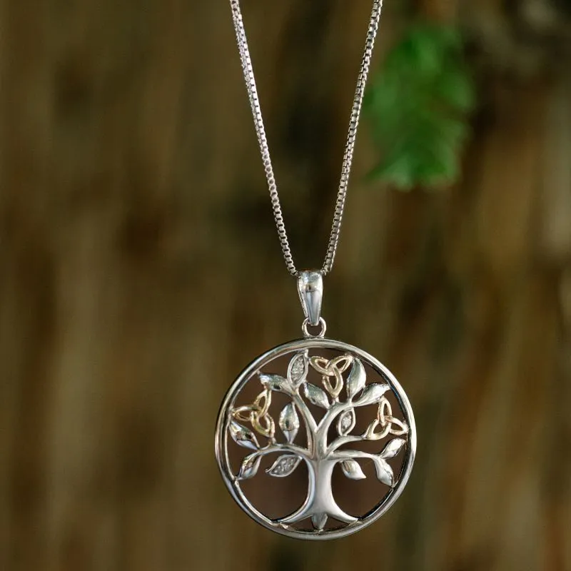 J24375S 10K Celtic Wisdom Diamond Pendant Gaelsong