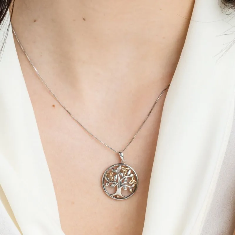 J24375S 10K Celtic Wisdom Diamond Pendant Lifestyle Gaelsong