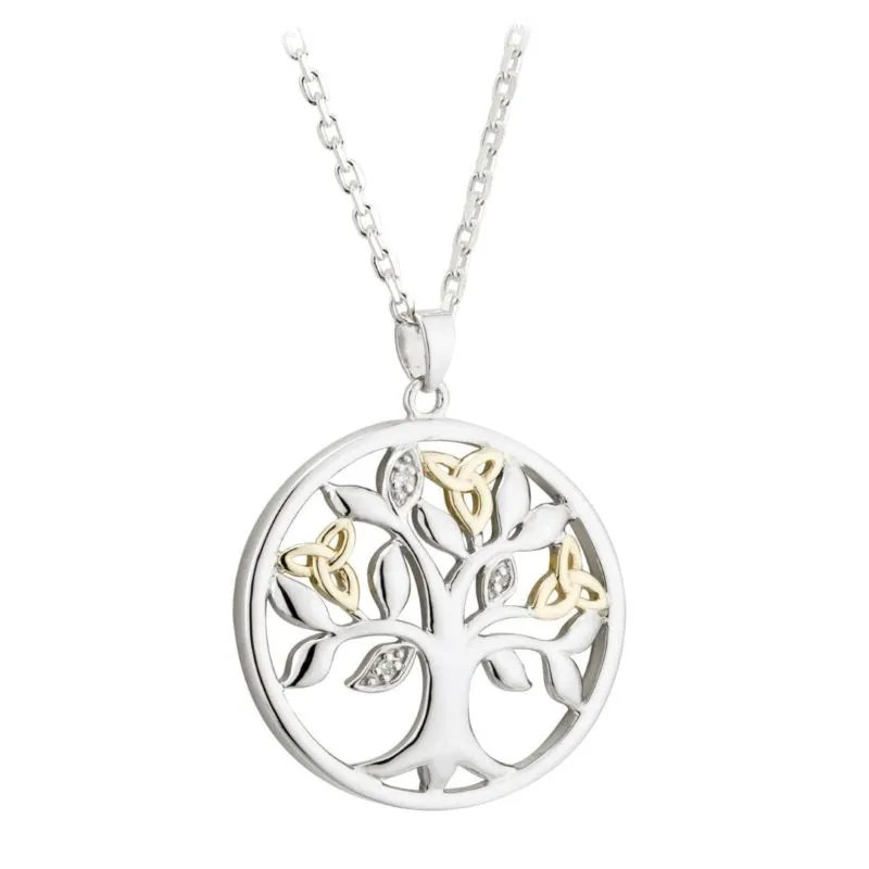 10K Celtic Wisdom Diamond Pendant