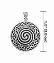 J24384 Sterling Silver Celtic Pendant Measure Gaelsong