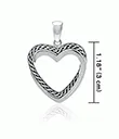 J24387 Celtic Heart Pendant Measure Gaelsong