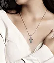 J24399 Celtic Cross Pendant Emerald Gemstone Claddagh Design Lifestyle Gaelsong