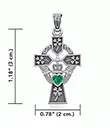 J24399 Irish Claddagh Cross Pendant Measure Gaelsong