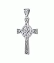 J24400 Irish Sterling Silver Celtic Cross Pendant Gaelsong
