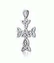 J24401 Sterling Silver Celtic Cross Pendant Gaelsong