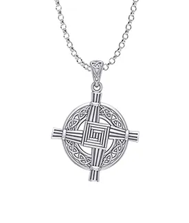 Sterling Silver Saint Brigid's Cross Pendant