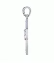 J24415 Silver Celtic Heart Cross Pendant Side Gaelsong 