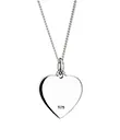 J24446 Scottish Thistle Heart Pendant in Sterling Silver Back Side Gaelsong 