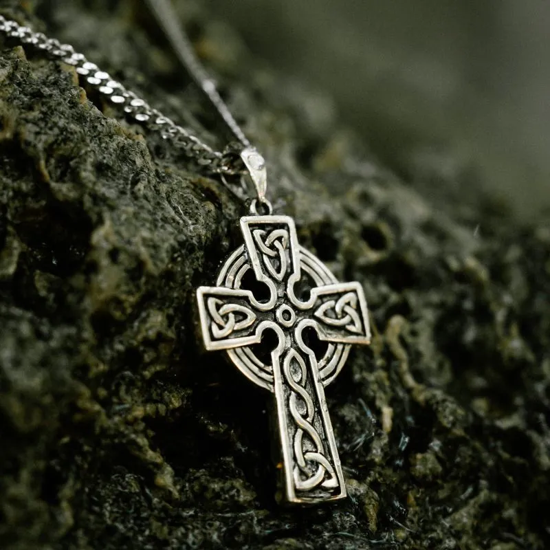 Double-Sided Oxidized Celtic Cross view 3