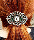 White Rose of Scotland Hair Tie Lifestyle 2 Gaelsong