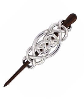 Vintage Pewter Celtic Knot Hair Pin