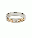 J40914 10K Celtic Trinity Diamond Ring Gaelsong