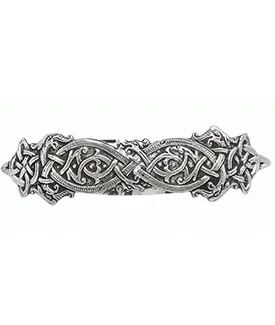 Handcrafted Pewter Book of Kells Barrette