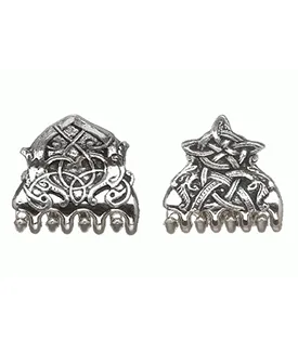 Celtic Designed Hair Clasps in Pewter