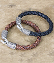 Braided Leather Bracelet Black and Brown Color 2 Gaelsong