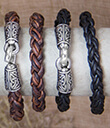 Braided Leather Bracelet Black and Brown Color 3 Gaelsong