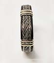 Silver Celtic Weave Leather Bracelet
