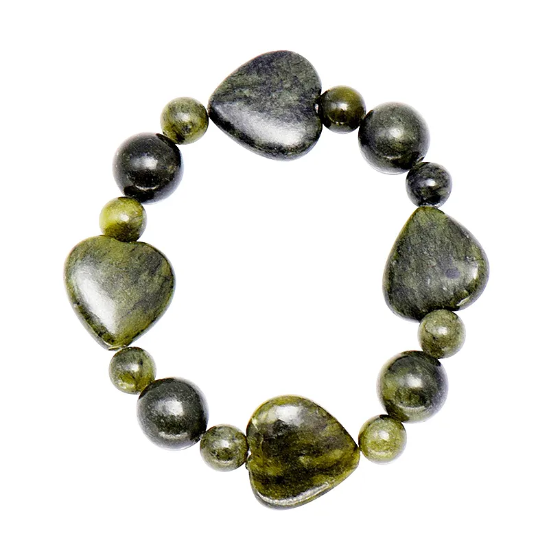 Nugget Style Connemara Marble Stretch Bracelet