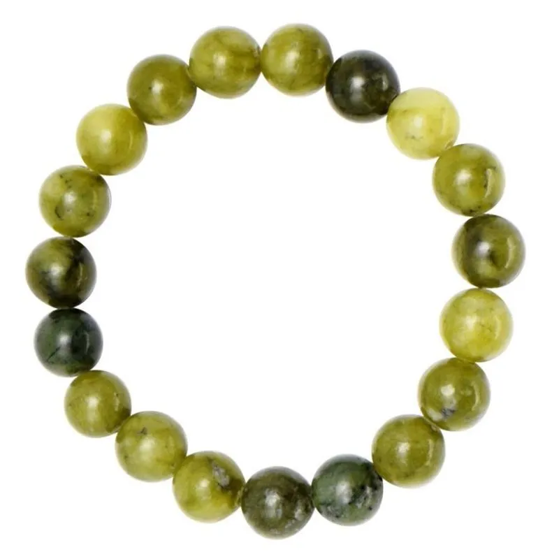 Rare Connemara Marble Beads Stretch Bracelet Rare Connemara Marble Beads Stretch Bracelet