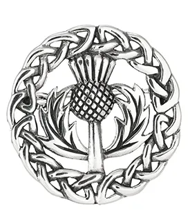 Blooming Thistle Knotwork Brooch