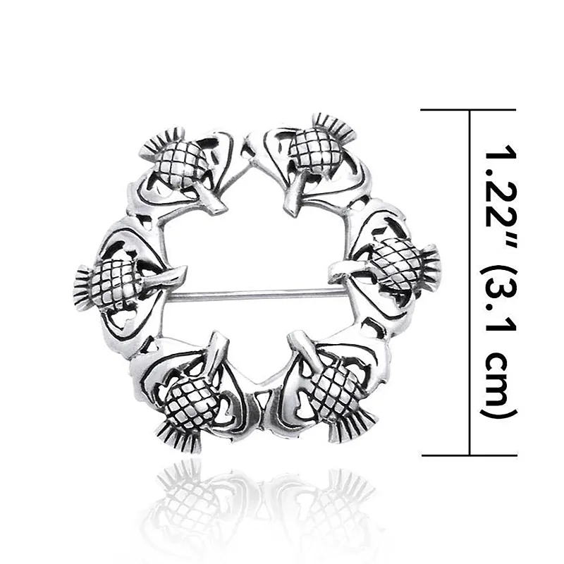 J69011S Scottish Thistle Pin Measure Gaelsong