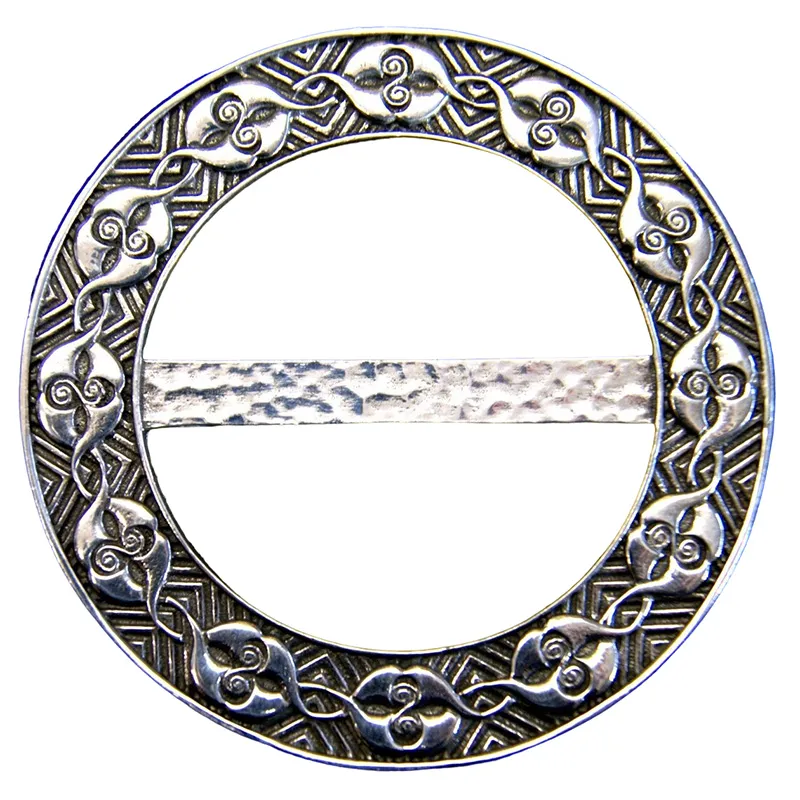 Pewter Celtic Swirl Scarf Slide
