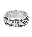 Viking Dragon Ring Made of Oxidized Sterling Silver 2 Gaelsong