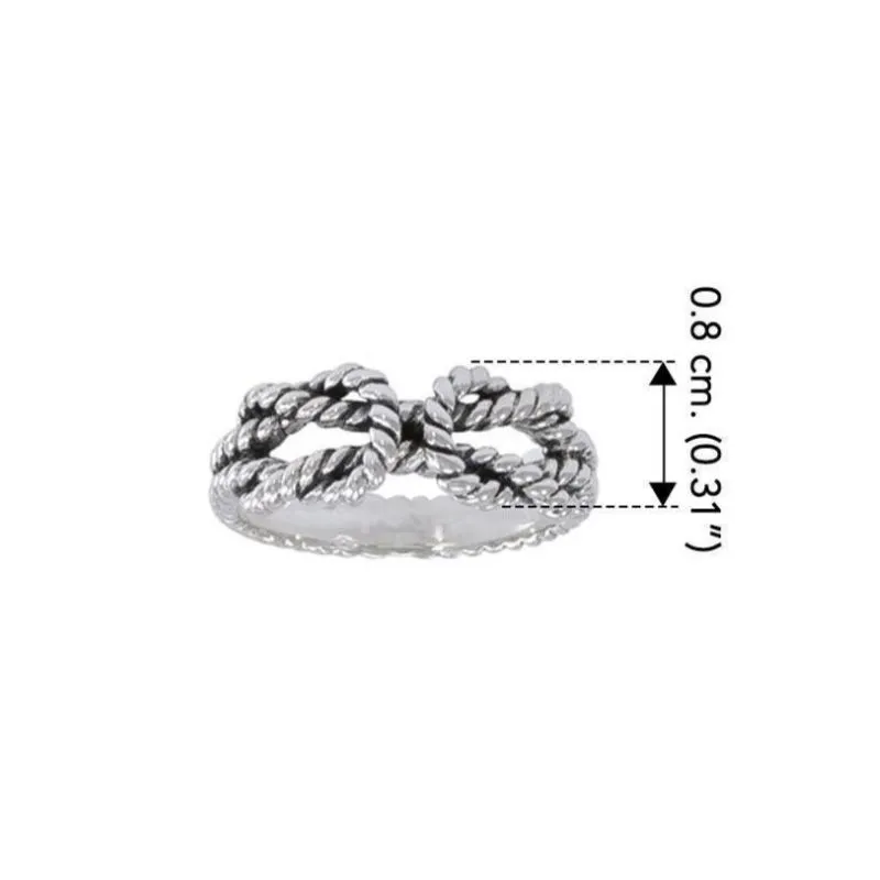 J75096 Fisherman's Knot Ring Measure Gaelsong