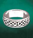 Spinner Ring Sterling Silver on Cyan Background Gaelsong